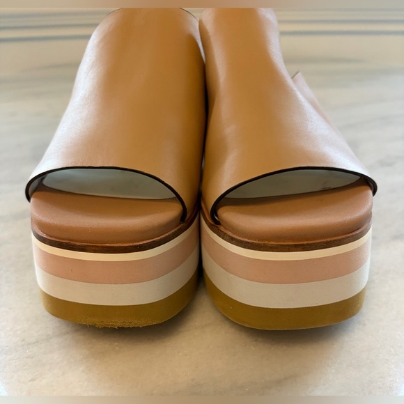 Naked Feet Flow Platform Sandals in Ecru Leather size 9 - Picture 9 of 11